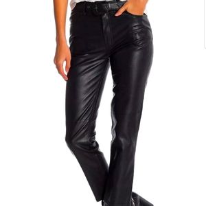 Free People faux leather  pants, sz 29